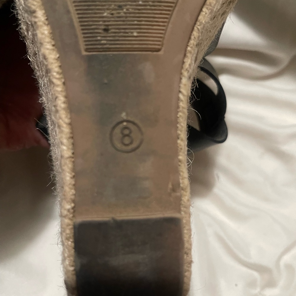 torrid Black Espadrille Wedge Sandals - Picture 4 of 7